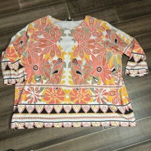 EUC DG2 Patterned Long Sleeve Top 3x